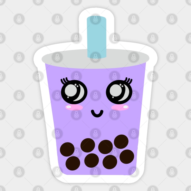 Happy taro boba Sticker by tothemoons